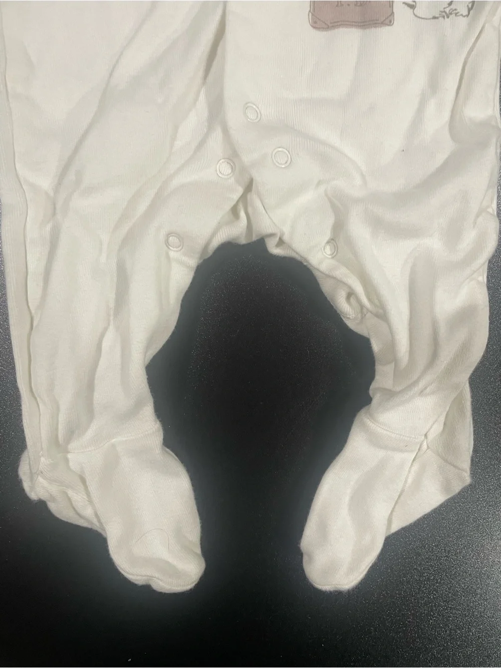 Marks & Spencer Cream Paddington Baby Footed Onesie Fits 3-6 mo. 🐻 🍊